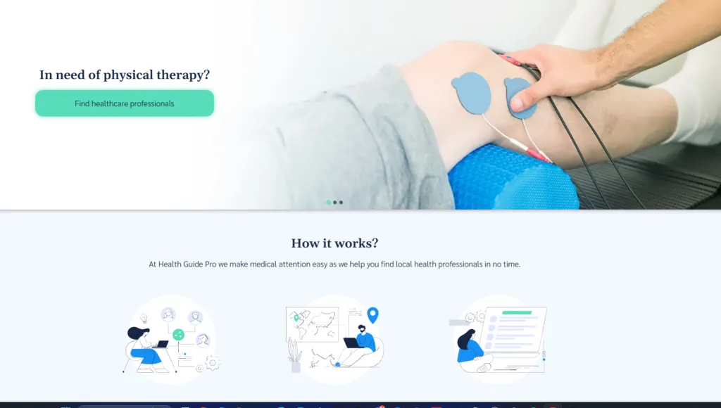 Health Guide Pro website screenshot