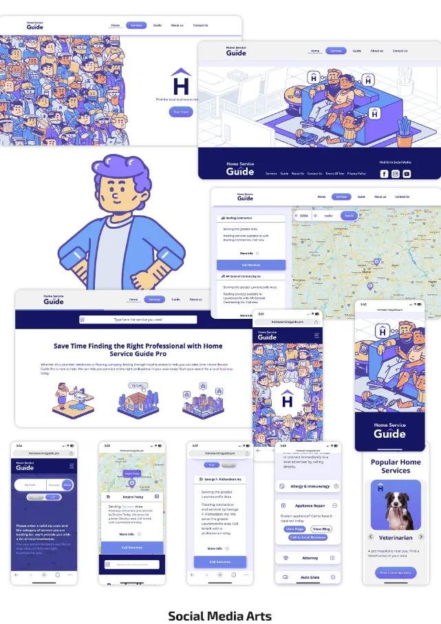 Home Service Guide website screenshot